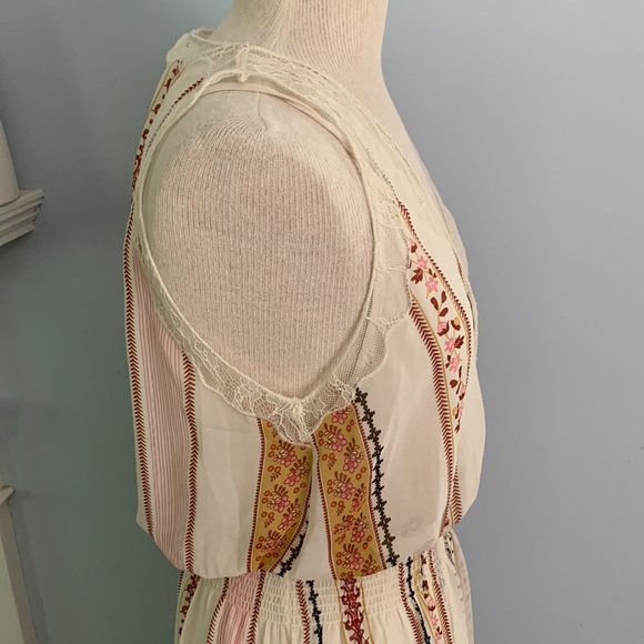 Anthro boho maxi dress NEW by ASTR The Label, Millie Floral Dress ivory print - Picture 10 of 13